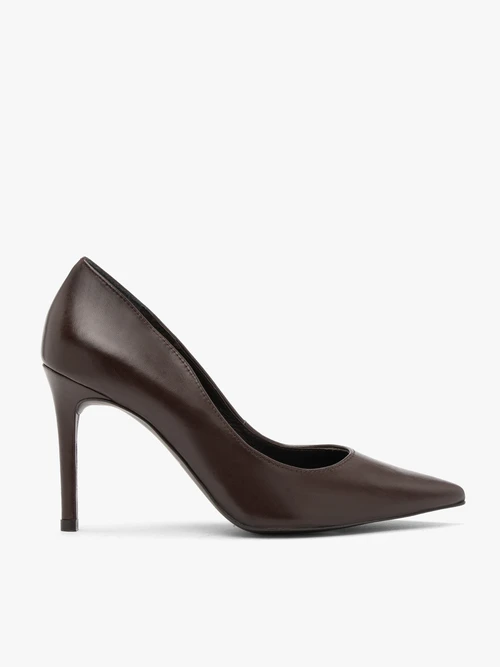 Pantofi cu toc stiletto ciocolatiu