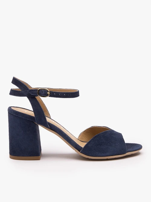 Sandale stiletto albastru marin