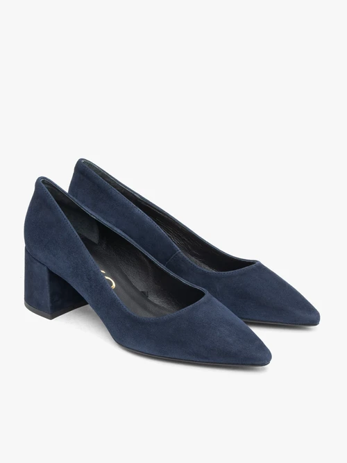 PANTOFI ALBASTRU MARIN CU TOC STILETTO